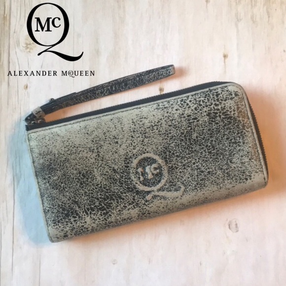 McQ by Alexander McQueen Handbags - MCQ Alexander McQueen Distressed Suede Wallet